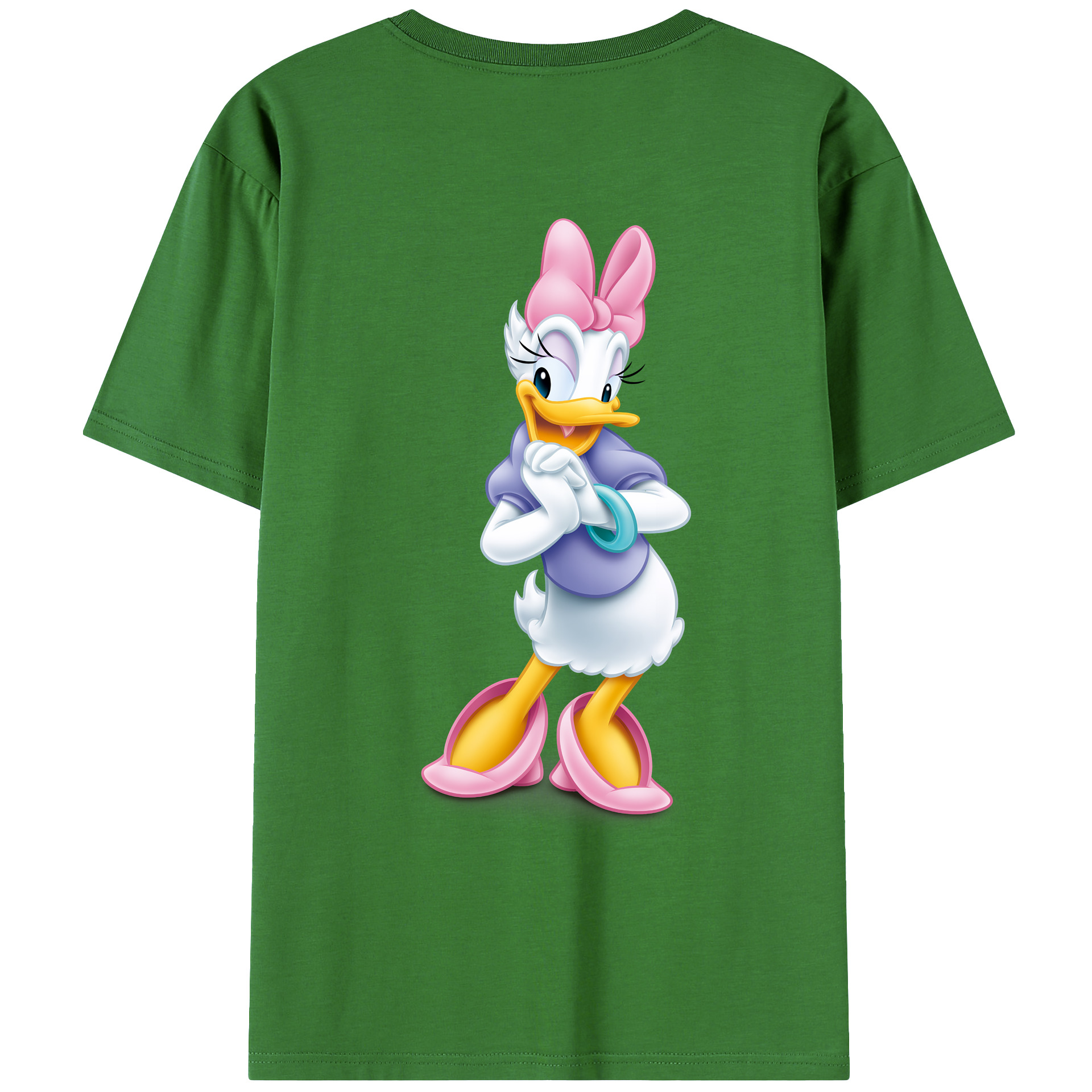 （画像用） ミッキーマウス Mickey Mouse レディース半袖Tシャツ(バックプリント)